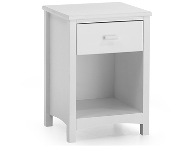 Eleanor 1 Drawer Bedside Table (Opal White)