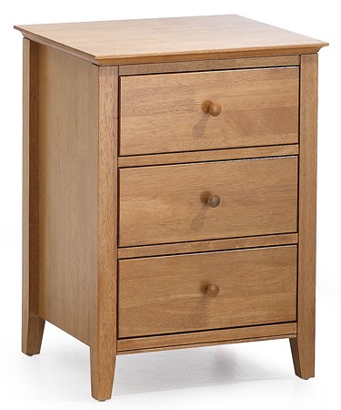 Serene Furnishings Grace 3 Drawer Bedside Table