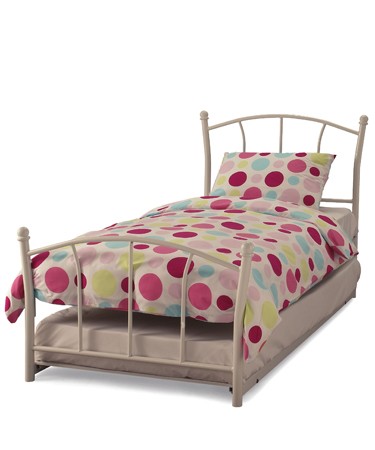 Penny 3ft Metal Single Bed With Guest Bed