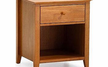 Serene Grace 1 Drawer Bedside Table - Golden