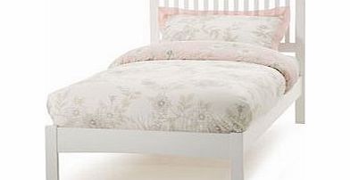 Serene Mya 3FT Single Wooden Bedstead - White