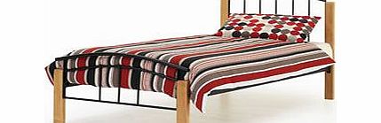 Serene Tetras 3FT Single Metal Bedstead - Black