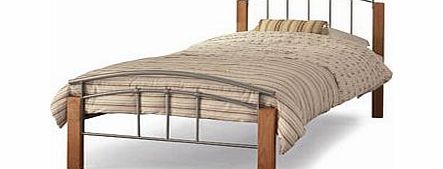 Serene Tetras 3FT Single Metal Bedstead - Silver