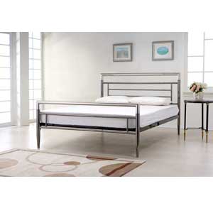 Serene The Pluto 4FT 6 Double Metal Bedstead