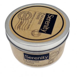 Serenity Paradise Oasis Candle tin