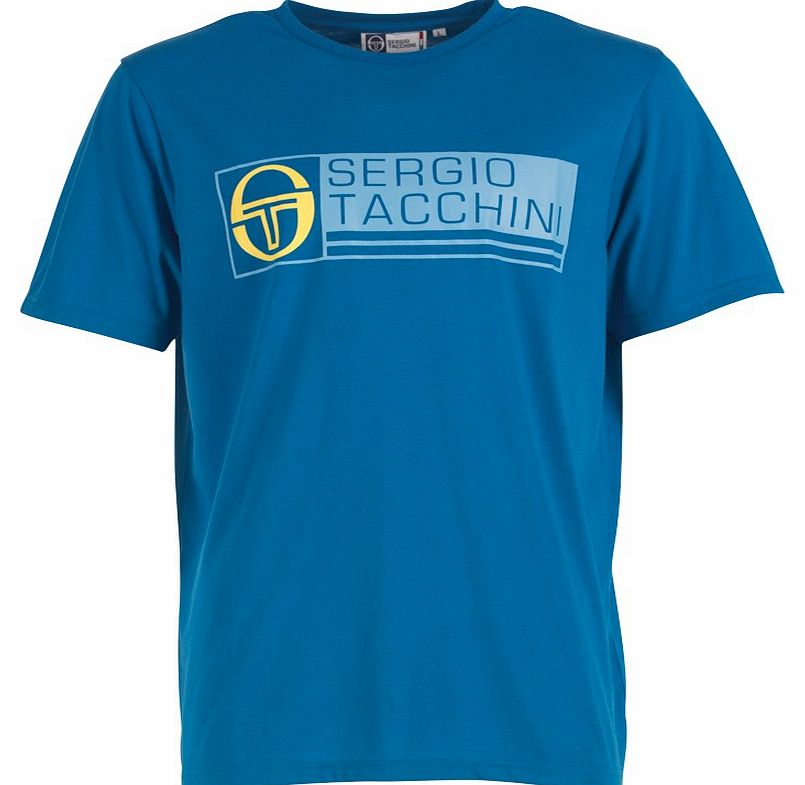 Sergio Tacchini Mens Rexall Linear Logo T-Shirt
