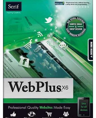 Serif WebPlus X6 Website Building PC Software