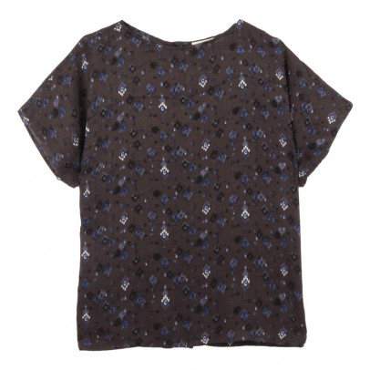 Sessun Hidatsa Button-back Blouse Midnight blue XS,S,M