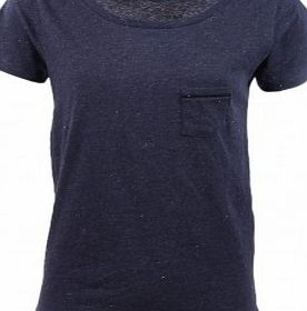 Sessun Lurex Shaw T-shirt Denim blue 34,36,38