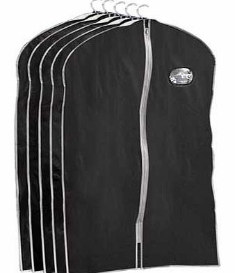 Set of 5 Suit Storage Covers - Black