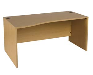 SEVEN colours panel end wave desk