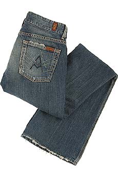 Distressed A pocket jeans
