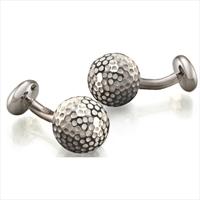 Seven London Silver Golf Ball Cufflinks by
