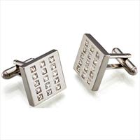 Seven London Square Crystal Design Cufflinks by