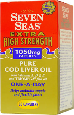 Seven Seas Extra High Strength Cod Liver Oil Capsules - 60