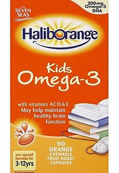 Seven Seas Haliborange Omega-3 - 90 orange