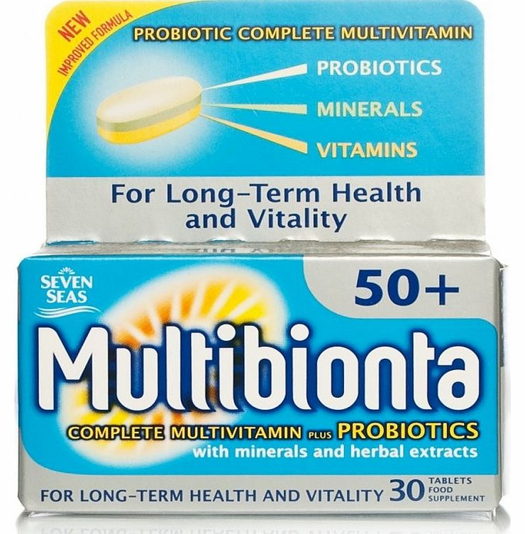 Multibionta 50+ Probiotic Multivitamin