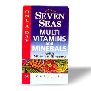 Seven Seas Multivit Minerals and Ginseng Capsules - Size: 120