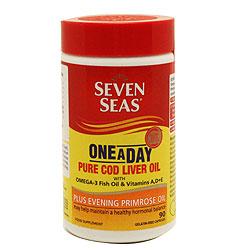 Seas One-a-day Cod Liver Oil + Evening Primrose Capsules
