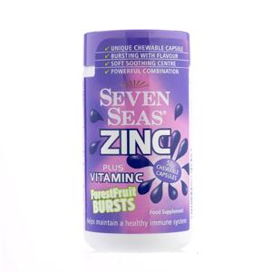 Seven Seas Zinc Plus Vitamin C Capsules - Forest Fruit Bursts