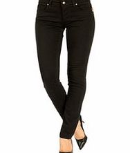 Seven7 Los Angeles Heidi 12 black gem pocket skinny jeans