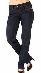 Heidi raw blue straight jeans