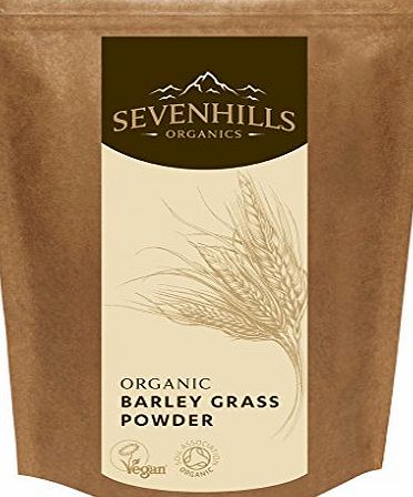 Sevenhills Organics Barley Grass Powder 500g, certified organic by the Soil Association