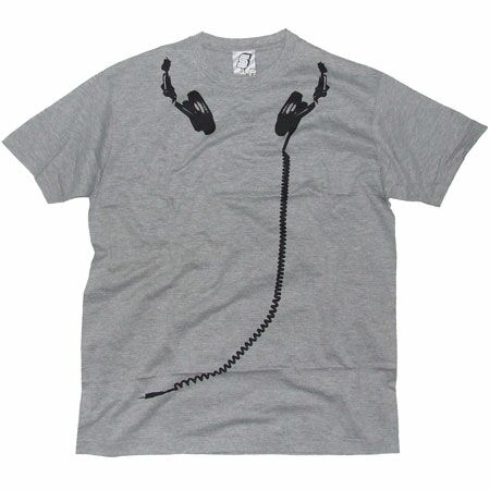 Seventyseven Headphones Grey Marl T-Shirt