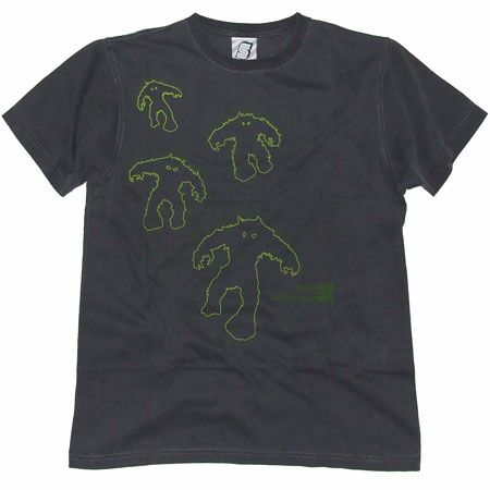 Seventyseven Monsters Tee Vintage Black T-Shirt