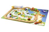 Sevi wooden Villagge Set with train - Sevi 81974