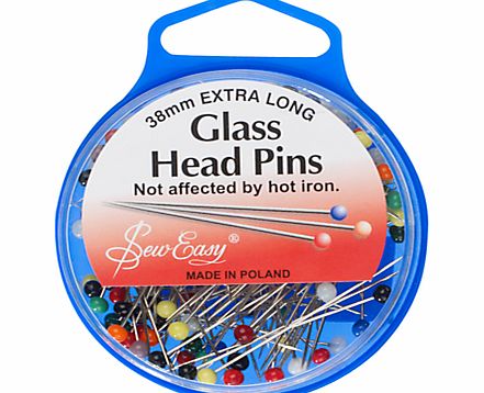 Sew Easy Glass Head Pins