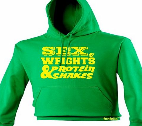  (Yellow Design) (L - GREEN) NEW PREMIUM HOODIE - slogan funny clothing joke novelty vintage retro top mens ladies girl boy sweatshirt men women hoody hoodies fashion urban c