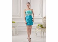 Sexy Modern Strapless Stretch satin Short/mini