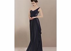 Sexy One Shoulder Sleeveless Stretch satin