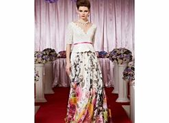 Sexy V-neck Half-Sleeve Chiffon Evening Dresses