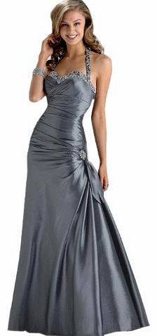 SEXYHER Gorgeous Halter-neck Prom Ball Gown Evening Gown in Purple, Black, Red, Dark Blue and Silver colours
