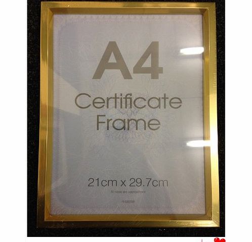 sf-world A4 Certificate Photo Picture Frame Black/Silver/Gold--(Gold)