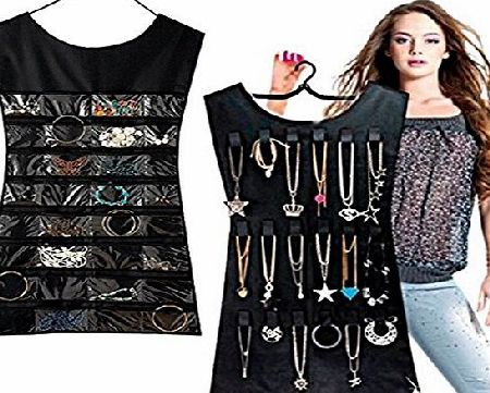 sf-world New Double Sided Jewellery Storage Organiser Dress Necklace Earing Hanger Holder Shopmonk