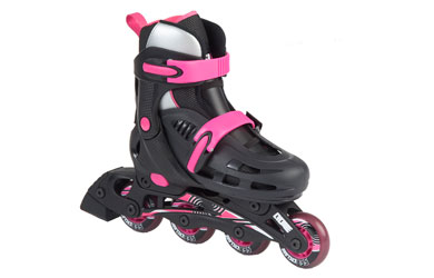 sfr Cyclone Adjustable Inline Skates Black/Pink Size 3-6