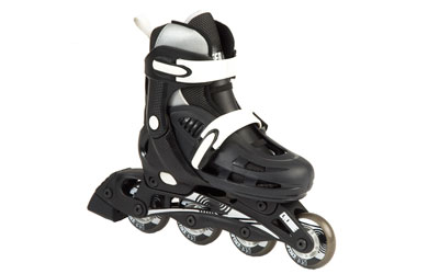 sfr Cyclone Adjustable Inline Skates Black/White Size 12-2