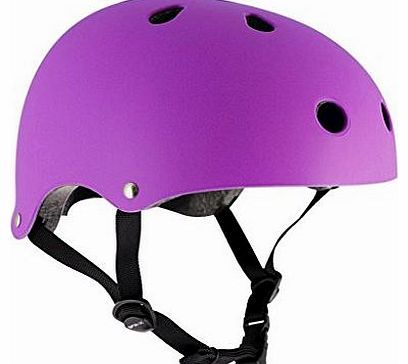 Skate/Scooter/BMX Helmet - Matt Fluo Purple (Large to X-Large: 57cm - 59cm)
