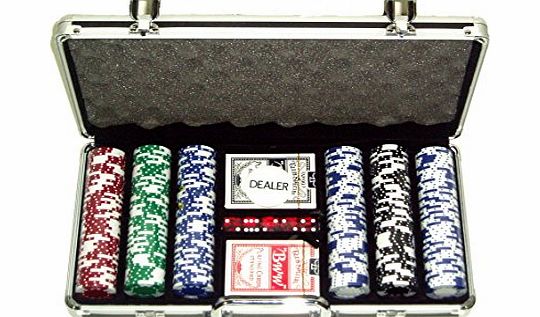 SGL ROYAL FLUSH POKER SET IN ALUMINIUM CASE**