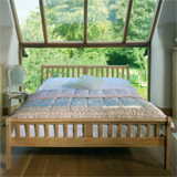 SH Direct SHD 135cm Chatsworth - Clearance Product Double Bed Frame in Rubberwood with Beech Finish