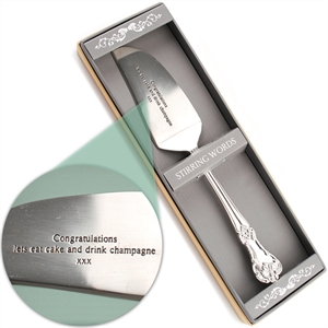 Shabby Chic Cake Server - Congratulations