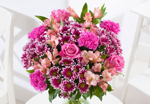 Shades of Pink Supersize Floral Bouquet - FREE