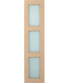 Shaker Glass Wardrobe Door - Maple