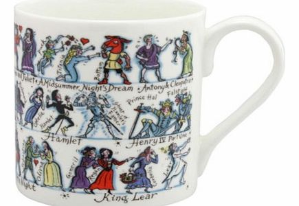 Shakespeare Character Bone China Mug 4558C