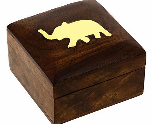 ShalinIndia Womens Gift Wooden Jewellry Boxes Unique Gift for Her 5.08 cm x 5.08 cm x 3.81 cm