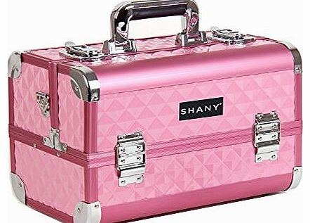 SHANY Cosmetics  Shany Hot Pink Diamond Premium Collection Makeup Train Case