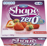 Shape Strawberry Yogurts (4x120g) Cheapest in